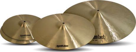 Dream Cymbals IGNCP3 Ignition Cymbal Pack w/ 14 Hi Hats 16 Crash 20 Ride and Gig Bag 