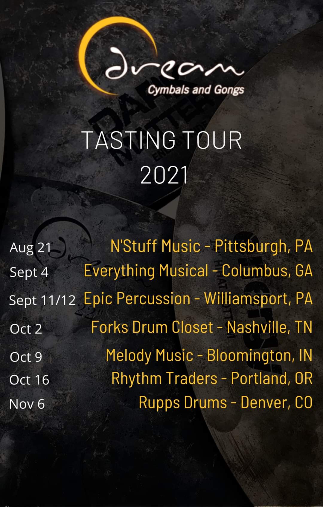 Tasting Tour Dates